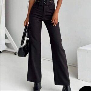 PRINCESS POLLY  Lulu Pants – Black – Size 4